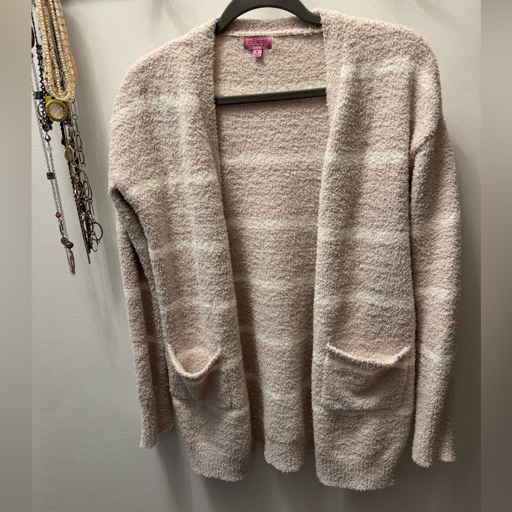 Soft Striped Cardigan Size Small